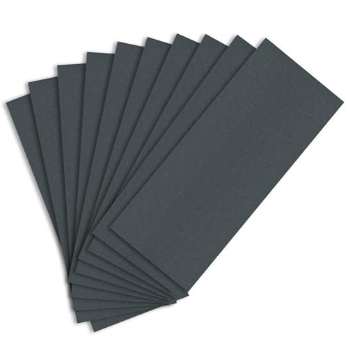 Sand Paper Variety Pack, 10PCS Wet/Dry Fine Sandpaper for Wood Metal Crafts and Car Sanding, 1000 Grit, 9 x 3.6 Inch - size: 1000-Grit