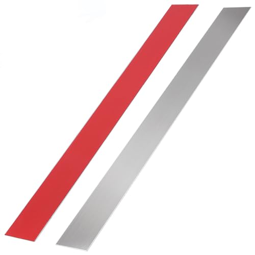 2Pcs 304 Brushed Stainless Steel Sheet Gap Filler, Metal Trim Strip for Wall Oven/Microwave Combo/Range/Cooktop, Self-Adhesive Gap Cover, 30 Inches Long, 3 Inches Wide - size: 3'' Wide