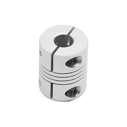 2PCS 5mm to 8mm Flexible Shaft Coupling 25mm Length 20mm Diameter for Stepper Motor Coupler Aluminum Alloy for 3D Printer CNC Machine (5x8mm) - style: 5-8mm