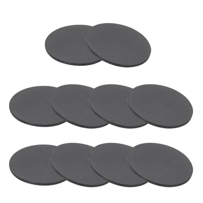 PATIKIL Rubber Solid Discs Washers, 10 Pcs 30mm OD x 1mm Thick Rubber Round Gasket Pad Bushings Spacer Washer for DIY Gasket Craft, Black - size: 30mm x 1mm