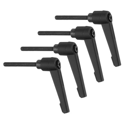 uxcell 4Pcs M5 x 40mm Adjustable Knobs Handle Male Thread Push Button Ratchet Quick Release Locking Rotating Bolt for Lathe Machinery, Black - size: M5 x 40mm