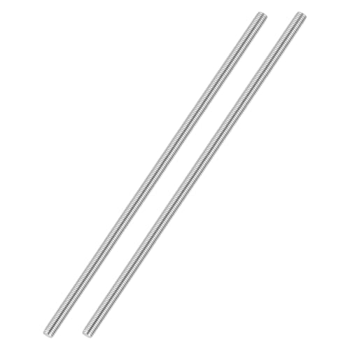 M4-0.7 Fully Threaded Rod 250mm Length Coarse Thread 2Pcs - size: M4‑0.7 250mm