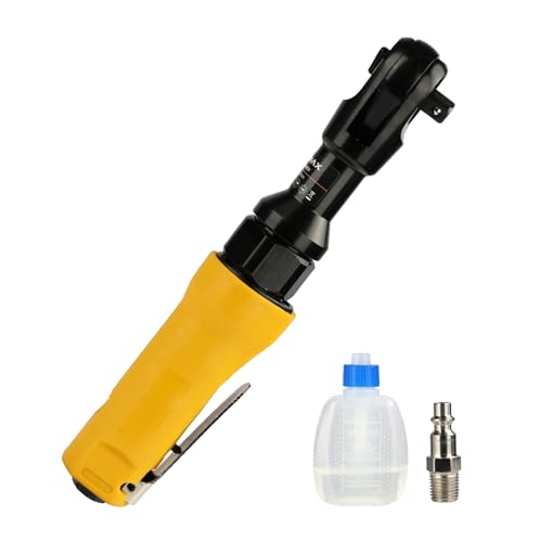 FORNAX 3/8" Air Ratchet Wrench, 60 Ft-Lbs Max Torque, 160 RPM Pneumatic Ratchet Tool with 1/4" NPT Inlet, Lightweight Aluminum Housing, Forward/Reverse Control, for Auto Repair & DIY