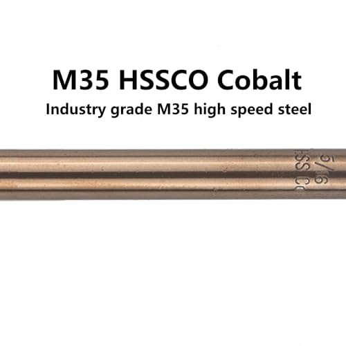 5/16 in. x 12 in. Cobalt Aircraft Extension Drill Bits Set(3PCS), M35 High Speed Steel Drill Bit Extra Long Deep Hole Drilling for Stainless Steel, Plastic and Wood - size: 5/16"x12"(3PCS)