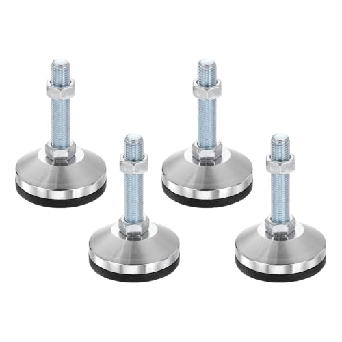 DTGN 4 Pcs M16 Carbon Steel Leveling Feet 3.15" Dia Base 7.09" Length - size: M16x3.15"Dia. x7.09" Length
