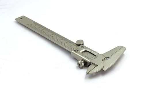 Non Digital Vernier Caliper Metric -Imperial Measuring System Tools for Inside, Outside, Depth & Step (Non Steel Plated Body) - style: (NON STEEL PLATED BODY)