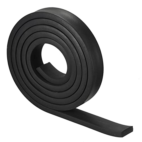 uxcell EPDM Rubber Foam Sheet Strips 3/8" T x 0.79" W x 78.74" L, Neoprene Rubber Sheet Rolls for DIY Gasket, Sealing Padding, Reduce Vibration Mat - size: 3/8"T x 0.79"W x 78.74"L