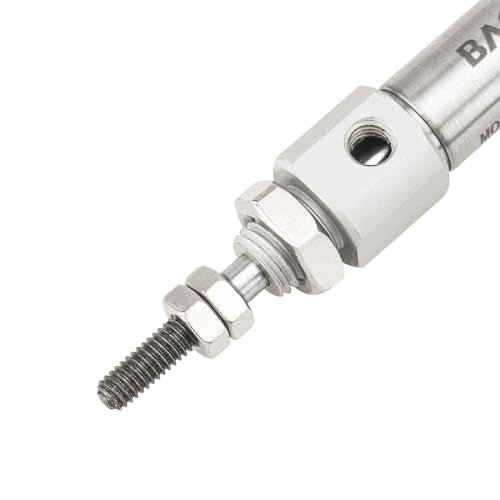 BAOMAIN Mini Pneumatic Air Cylinder 5/8" Bore 0.4" Stroke CDJ2B10x10