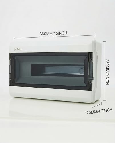 Circuit Breaker Box, IP66 Distribution Protection Box (AT-18 Way) - size: 18 - 380x230x120 MM