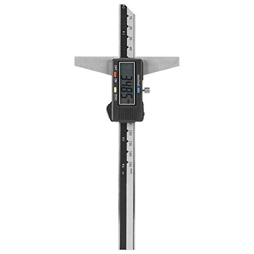 Depth Gauge, Stainless Steel Digital Depth Vernier Caliper Measuring Tool 0-150mm 0.01mm