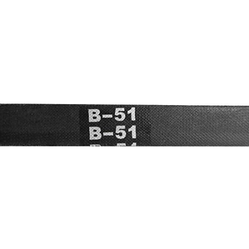 uxcell B51 V-Belts 51" Pitch Length, B-Section Rubber Drive Belt 2pcs - size: 51"