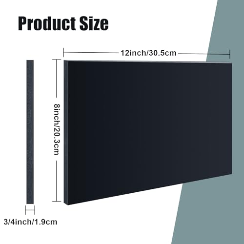 2 Pcs 3/4" Thick HDPE Plastic Sheets Thick Hard HDPE Polyethylene Sheet