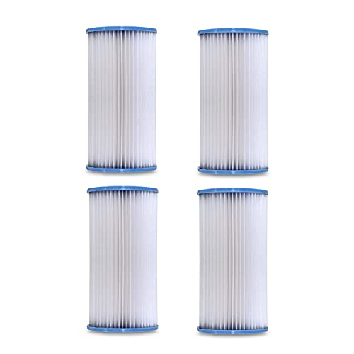 Type A or C Replacement Filter Cartridge for Intex Above Ground Pools - size: 4 Pack