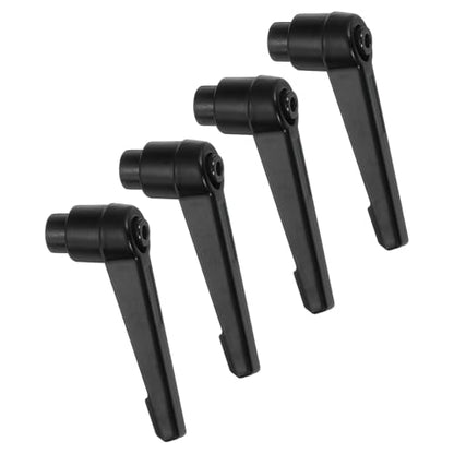 uxcell 4Pcs M5 Adjustable Knobs Handle Female Thread Push Button Ratchet Quick Release Locking Rotating Bolt for Lathe Machinery, Black - size: M5