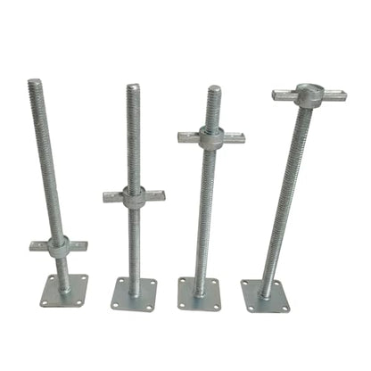 4 Pack 24" Adjustable Leveling Jack Feet Screw for Baker-Style Scaffolding - size: solid 24"