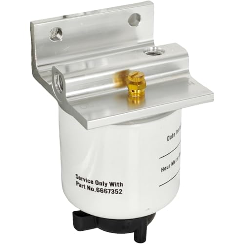 XYZIL Fuel Filter w/Mounting Head 6667353 6667352 Compatible with Bobcat 453 463 553 653 751 753 763 773 853 7753 S100 S130 S150 S185 S205 S770 Excavator 220 225 231 E08 E10 E14 Loader T110 T140 T180