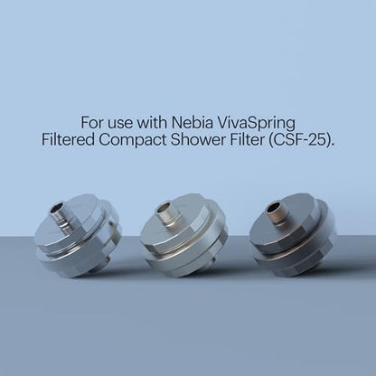 Brondell VivaSpring Universal Compact Shower Filter Replacement Water Filter Cartridge FF-30