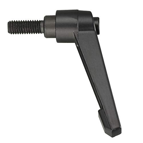 uxcell M8 x 20mm Handle Adjustable Clamping Lever Thread Push Button Ratchet Male Threaded Stud Knobs Locking Rotating Screw Handles Quick Release Bolt Black 3pcs - size: M8x20mm
