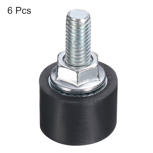 uxcell 6pcs M5x15mm Rubber Isolator Mounts with Studs 15x10mm - size: VD-D15*H10, M5*15