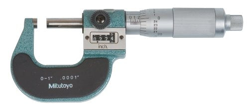 Mitutoyo 193-211 Digit Outside Micrometer, Inch, Friction Thimble, 0-1" Range, 0.0001" Graduations, +/-0.0001" Accuracy - style: Standard
