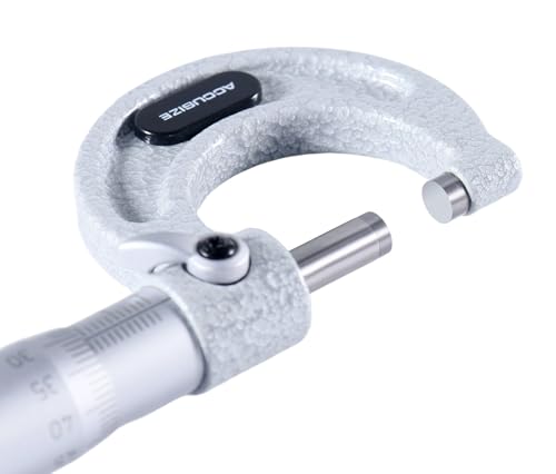 Accusize Outside Micrometer, 0-25mm x 0.01mm, EG00-0025 - size: 0-25mm