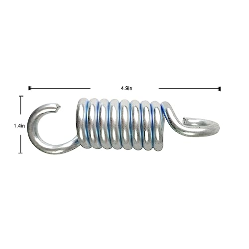 Spring Hook for Patio Swing 990lbs Capacity Hammock Swing Accessories 4.52 Inch Galvanized Extended Hooks 2pcs (Extended Cross Swing Spring) - size: Extended Cross Swing Spring