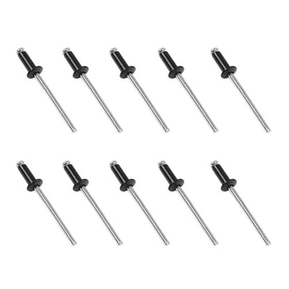 Maozaa 100 PCS 1/8" x 1/4" Aluminum Blind Rivets, 3.2 x 6mm Pop Rivets, Black - color: Black, size: 1/8" x 1/4"