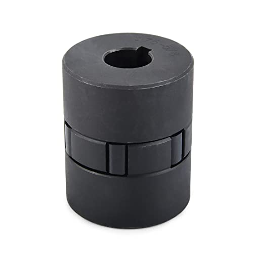 1/2" to 5/8" L075 Flexible 3-Piece L-Jaw Coupling Set & Buna-N NBR Rubber Spider for Log Wood Splitter - size: 1/2" and 5/8"