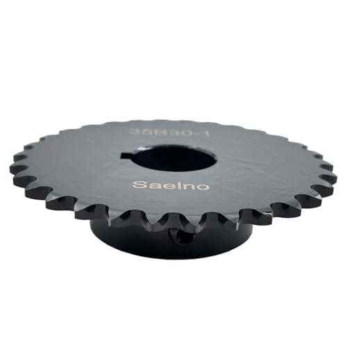 #35 Roller Chain Sprocket Type B 1 inch Bore 30 Tooth, Hardened Antirust 1045 Steel Drive Sprockets 35B30-1
