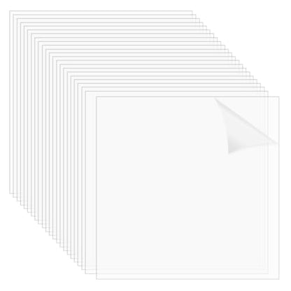 30Pcs Clear Polycarbonate Sheets Plastic Sheet Resistant Plastic Panel Polycarbonate Board with Protective Paper for DIY Display Document Picture Frames Easy to Cut Bend
