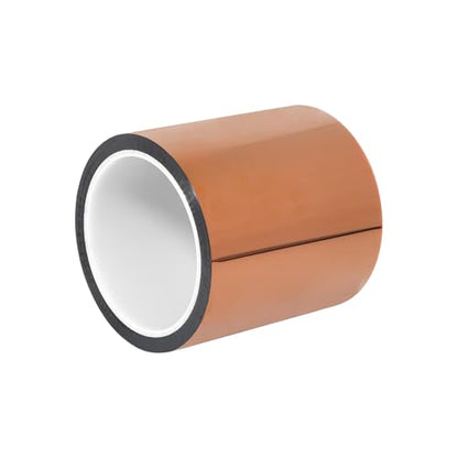 1 Rolls 4 Inch 100mm X 33m 108ft 3D Polyimide Heat Tape,Heat Resistant Tape,Heat Transfer ,Thermal ,Sublimation ,Heat Vinyl Press No Residue,High Temperature Tape,Electronics,Soldering,Circuit Board - size: 4 Inch 100mm 1 rolls