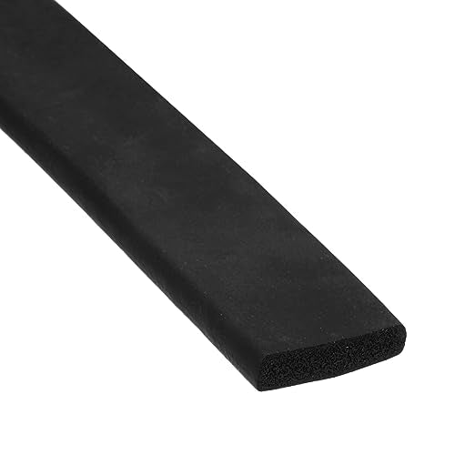 uxcell EPDM Rubber Foam Sheet Strip 3/16" T x 0.8" W x 8' L Rubber Sheet Rolls Weather Strip for DIY Gasket, Crafts, Insulation - size: 3/16" T x 0.8" W x 8' L