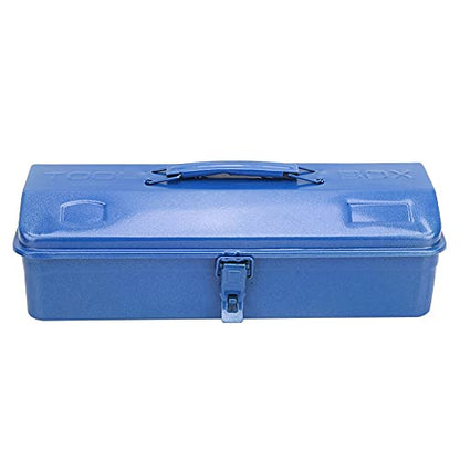 Thickened Metal Tool Box, Portable Empty Toolbox with Handle, Self Locking Buckle, Multifunction Heavy Duty Trunk Tool Storage Organizer for Home, Garage, Workshop (37 * 16 * 11 (350))