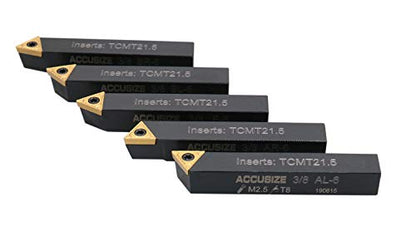 Accusize Indexable Turning Tool, 3/8 in, 2380-5062 - size: 3/8 inch