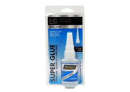 Bob Smith Industries Combo Pack with 1 OZ Thin Viscosity Insta-Cure TM Cyanoacrylate CA Super Glue and 2 OZ Accelerator Insta-Set TM