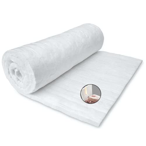Cedolio 60" x24" x1"(Thick) Ceramic Fiber Blanket Fireproof Insulation - size: 60'' x24'' x1'' /1 Pieces