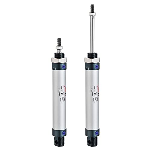 uxcell Pneumatic Air Cylinder 16mm Bore 50mm Stroke with Y Connector and Quick Fittings, MAL 16x50, for Automatic Equipment - size: 16mmx50mm