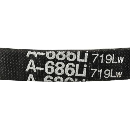 uxcell A686 V-Belts 686mm Inner Girth 13mm Top Width 8mm Thickness A-Section Rubber Drive Industrial Transmission Belt - size: 686mm