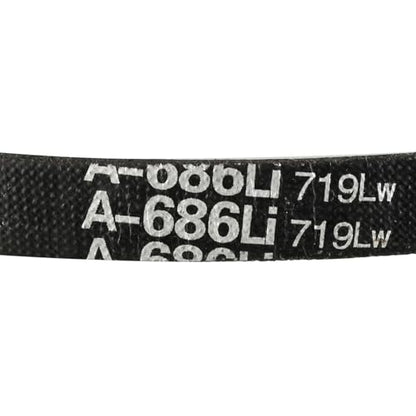 uxcell A686 V-Belts 686mm Inner Girth 13mm Top Width 8mm Thickness A-Section Rubber Drive Industrial Transmission Belt - size: 686mm