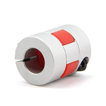 2PCS 8mm to 10mm Aluminium Plum Flexible Shaft Coupling Diameter20mm Length25mm 8x10mm Motor Connector Flexible Coupler for 3D Printer CNC Machine and Servo Stepped Motor（8x10mm） - size: D20 L25, style: 8x10mm