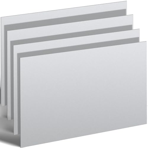 Hicarer 4 Pcs Mild Steel Sheet Cold Rolled 18 Gauge Metal Plate Weldable Metal Sheets for Professional Industrial DIY Use, Clean Surface Easy to Weld (12" X 16") - size: 12" X 16"