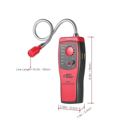 Combustible Gas Detector,Gas Detector Alarm, Portable Natural Gas Tester Detector/Propane Methane Gas Sensor, Combustible Gas Sniffer with Sound Warning, Adjustable Sensitivity and Flex Probe
