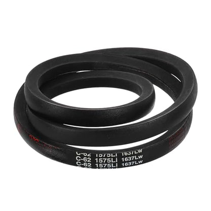 uxcell C62 Drive V-Belt 62 Inch (1575mm) Inner Circumference x 22mm Width x 14mm Height, Rubber V Belt for Power Transmission - size: C62