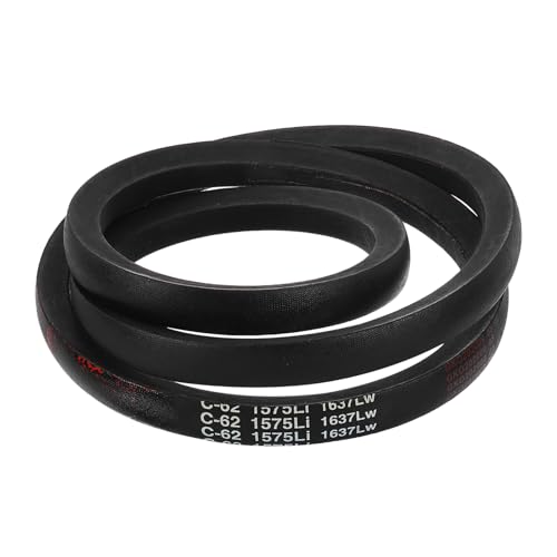 uxcell C62 Drive V-Belt 62 Inch (1575mm) Inner Circumference x 22mm Width x 14mm Height, Rubber V Belt for Power Transmission - size: C62