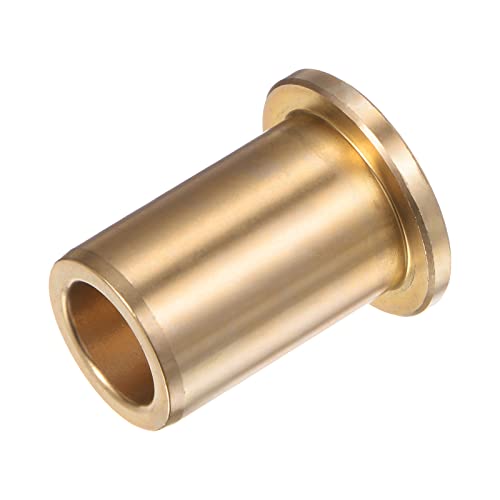 HARFINGTON Flange Bearing Sleeve 13mm Bore 19mm OD 30mm Length 3mm Flange Thickness Bronze Bushing Self-Lubricating Bushings Sleeve for Industrial Equipment - size: 13mmx19mmx30mm