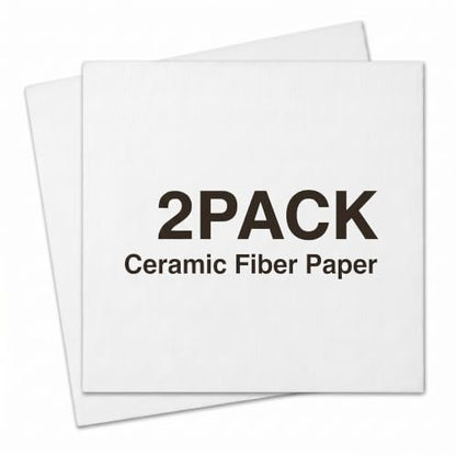 Ceramic Fiber Paper 2 Sheets 12"x12" 0.4" Thick - color: 0.4" Thick-12x 12in