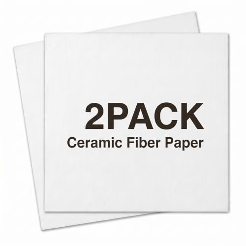 Ceramic Fiber Paper 2 Sheets 12"x12" 0.4" Thick - color: 0.4" Thick-12x 12in
