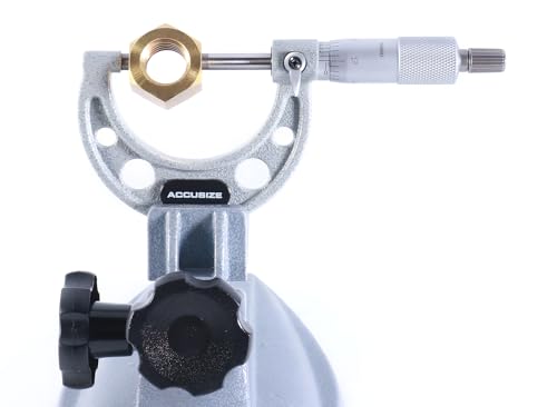 Accusize Industrial Tools 1-2 inch by 0.0001'' Ultra-Precision Outside Micrometer, Eg00-0002 - size: 1-2"