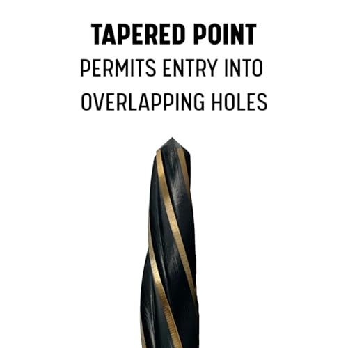 Drill America 3/8" Bridge/Construction Reamer, Black and Gold Finish, KFD Series - size: 3/8 in