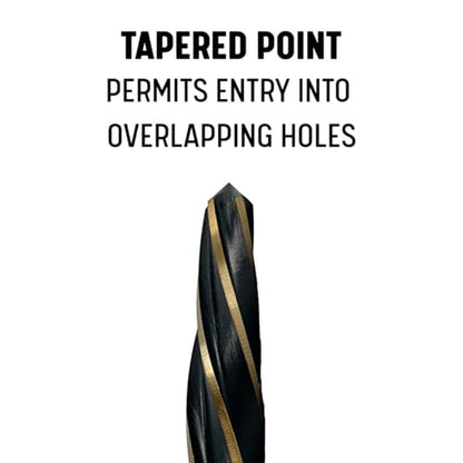 Drill America 7/16" Bridge/Construction Reamer, Black and Gold Finish, KFD Series - size: 7/16"